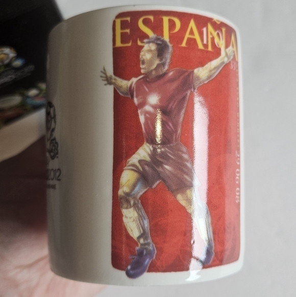 NEW UEFA Euro 2012 Poland-Ukraine Mug 290ml Spain - Picture 2 of 4
